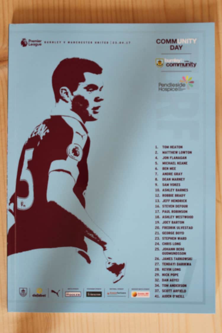 Burnley FC v Manchester United FC